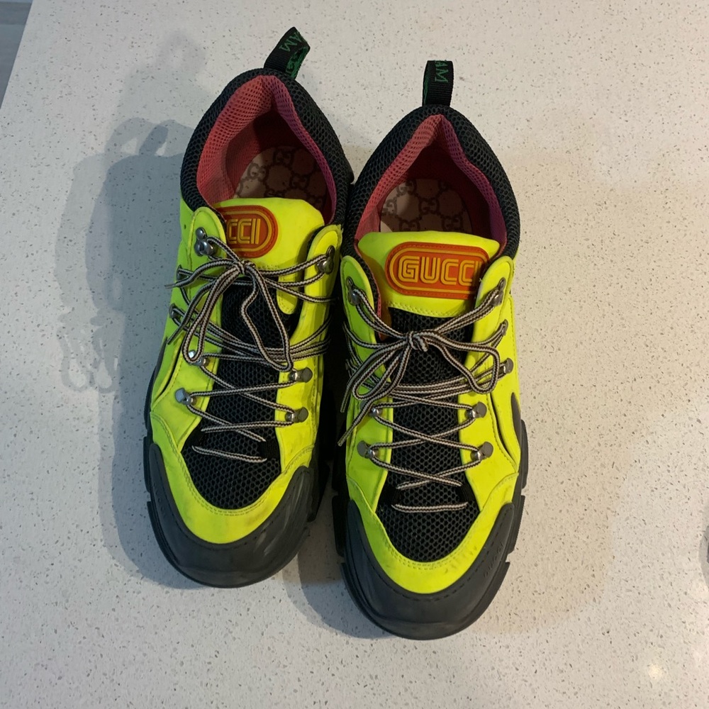 Gucci flash trek sneakers leather & suede